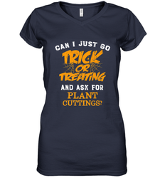 Trick or Treating Halloween Gift Gardening Women's V-Neck T-Shirt