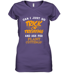 Trick or Treating Halloween Gift Gardening Women's V-Neck T-Shirt Women's V-Neck T-Shirt - HHHstores