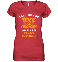 Trick or Treating Halloween Gift Gardening Women's V-Neck T-Shirt Women's V-Neck T-Shirt - HHHstores