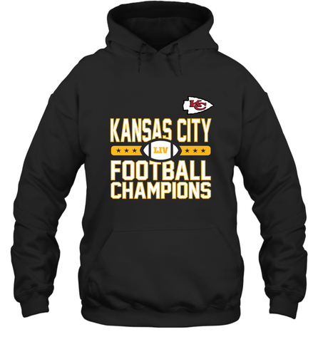 Kansas City Sideline Football _ The City Of Champions LIV Hooded Sweatshirt Hooded Sweatshirt / Black / S Hooded Sweatshirt - HHHstores