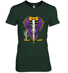 Skeleton Tuxedo Suit Halloween Costume Bones Women's Premium T-Shirt Women's Premium T-Shirt - HHHstores