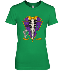 Skeleton Tuxedo Suit Halloween Costume Bones Women's Premium T-Shirt