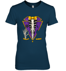 Skeleton Tuxedo Suit Halloween Costume Bones Women's Premium T-Shirt Women's Premium T-Shirt - HHHstores