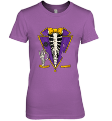 Skeleton Tuxedo Suit Halloween Costume Bones Women's Premium T-Shirt Women's Premium T-Shirt - HHHstores