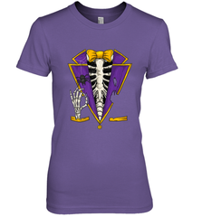 Skeleton Tuxedo Suit Halloween Costume Bones Women's Premium T-Shirt Women's Premium T-Shirt - HHHstores