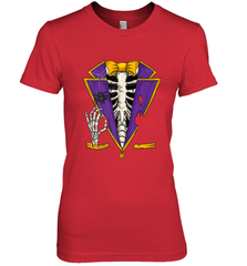 Skeleton Tuxedo Suit Halloween Costume Bones Women's Premium T-Shirt Women's Premium T-Shirt - HHHstores