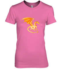 Beautiful Mystical Dragon Orange Fire Silhouette Premium T Shirt77 Women's Premium T-Shirt Women's Premium T-Shirt - HHHstores