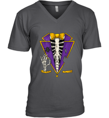 Skeleton Tuxedo Suit Halloween Costume Bones Men's V-Neck Men's V-Neck - HHHstores