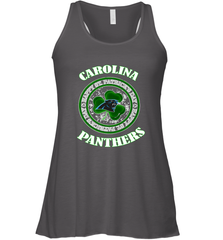 NFL Carolina Panthers Logo Happy St Patrick's Day Women's Racerback Tank Women's Racerback Tank - HHHstores