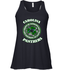 NFL Carolina Panthers Logo Happy St Patrick's Day Women's Racerback Tank Women's Racerback Tank - HHHstores