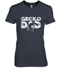 Vintage Gecko Dad  Animal Daddy Fathers Day Gecko Women's Premium T-Shirt Women's Premium T-Shirt - HHHstores