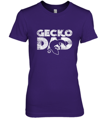 Vintage Gecko Dad  Animal Daddy Fathers Day Gecko Women's Premium T-Shirt Women's Premium T-Shirt - HHHstores
