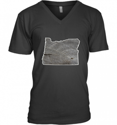 Oregon Pride Tee, Oregon Coast Tshirt, Forest Tree Men's V-Neck