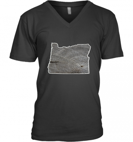 Oregon Pride Tee, Oregon Coast Tshirt, Forest Tree Men's V-Neck Men's V-Neck / Black / S Men's V-Neck - HHHstores