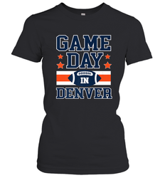 NFL Denver Co Game Day Football Home Team Colors Women's T-Shirt