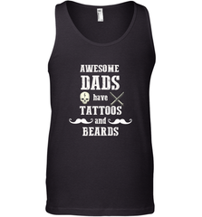 Awesome dads have tattoo and beards Happy Father's day Men's Tank Top Men's Tank Top - HHHstores