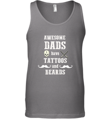 Awesome dads have tattoo and beards Happy Father's day Men's Tank Top Men's Tank Top - HHHstores