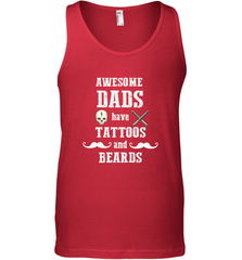 Awesome dads have tattoo and beards Happy Father's day Men's Tank Top Men's Tank Top - HHHstores