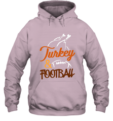 Turkey And Football Thanksgiving Day Football Fan Holiday Hooded Sweatshirt Hooded Sweatshirt - HHHstores