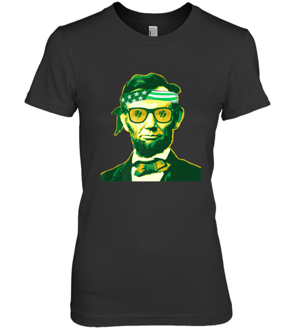 Abraham Lincoln St Patricks Day Women's Premium T-Shirt Women's Premium T-Shirt / Black / XS Women's Premium T-Shirt - HHHstores