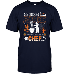My Broom Broke So Now I Became A Chef Halloween Funny Men's T-Shirt Men's T-Shirt - HHHstores