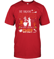 My Broom Broke So Now I Became A Chef Halloween Funny Men's T-Shirt Men's T-Shirt - HHHstores