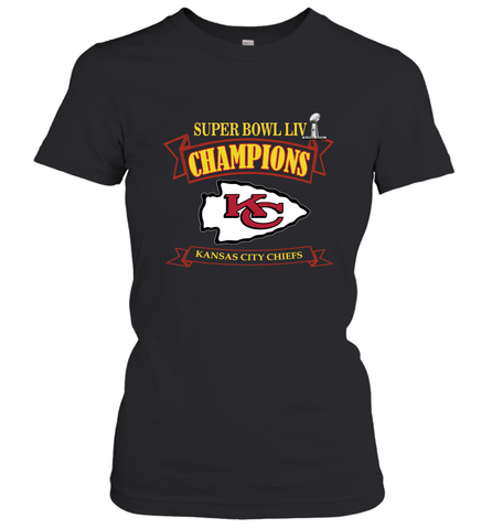 NFL Kansas City Chiefs Pro Line by Fanatics Super Bowl LIV Champions Women's T-Shirt Women's T-Shirt / Black / S Women's T-Shirt - HHHstores
