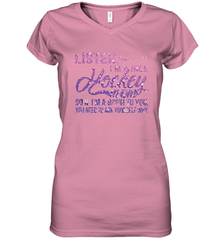 HOCKEY Nice Hockey Mom Women's V-Neck T-Shirt Women's V-Neck T-Shirt - HHHstores