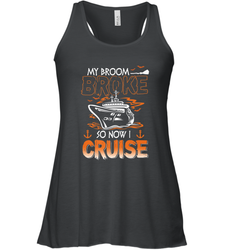 My Broom Broke So Now I Am A Nurse Halloween Costume Women's Racerback Tank