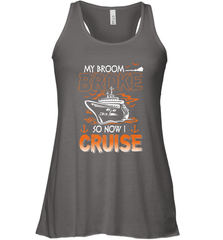 My Broom Broke So Now I Am A Nurse Halloween Costume Women's Racerback Tank Women's Racerback Tank - HHHstores