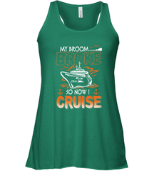 My Broom Broke So Now I Am A Nurse Halloween Costume Women's Racerback Tank Women's Racerback Tank - HHHstores