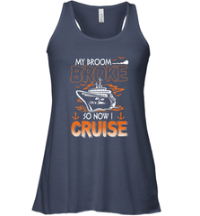 My Broom Broke So Now I Am A Nurse Halloween Costume Women's Racerback Tank Women's Racerback Tank - HHHstores
