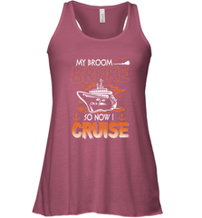 My Broom Broke So Now I Am A Nurse Halloween Costume Women's Racerback Tank Women's Racerback Tank - HHHstores