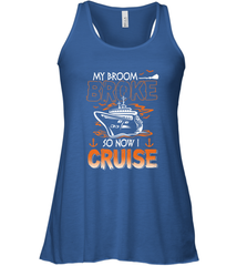 My Broom Broke So Now I Am A Nurse Halloween Costume Women's Racerback Tank Women's Racerback Tank - HHHstores