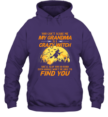 You can't scare me My grandma is a crazy witch Hooded Sweatshirt Hooded Sweatshirt - HHHstores