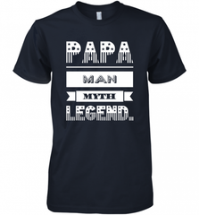 Papa Man Myth Legend Father's Day Dad Veteran Gift Men's Premium T-Shirt Men's Premium T-Shirt - HHHstores
