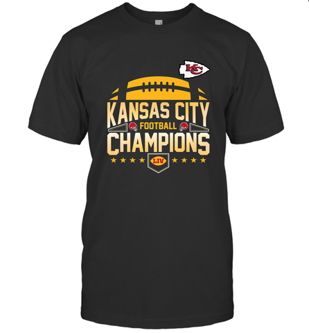 Kansas City Football _ The City Of Champions LIV Men's T-Shirt Men's T-Shirt / Black / S Men's T-Shirt - HHHstores