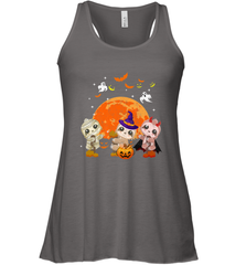 Three Sloths Halloween T shirt Mummy Pumpkin Moon Women's Racerback Tank Women's Racerback Tank - HHHstores