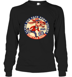 Lying Dog Face Pony Soldier Quid Pro Quo Joe Biden Donkey Long Sleeve T-Shirt