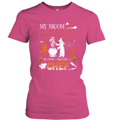 My Broom Broke So Now I Became A Chef Halloween Funny Women's T-Shirt Women's T-Shirt - HHHstores