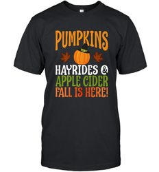 Pumpkins Hayrides Apple Cider Fall Love Halloween Gift Men's T-Shirt