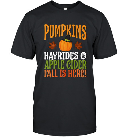 Pumpkins Hayrides Apple Cider Fall Love Halloween Gift Men's T-Shirt Men's T-Shirt / Black / S Men's T-Shirt - HHHstores
