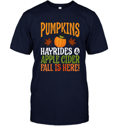 Pumpkins Hayrides Apple Cider Fall Love Halloween Gift Men's T-Shirt