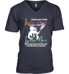 Lacrosse Strong Lacrosse Mom Men's V-Neck
