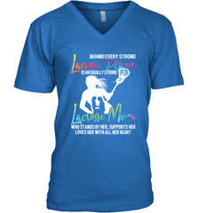 Lacrosse Strong Lacrosse Mom Men's V-Neck Men's V-Neck - HHHstores
