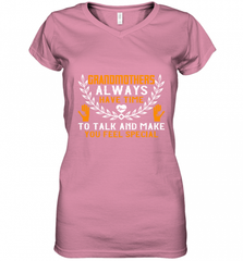 Grandmothers always have time Women's V-Neck T-Shirt Women's V-Neck T-Shirt - HHHstores