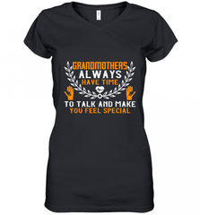 Grandmothers always have time Women's V-Neck T-Shirt Women's V-Neck T-Shirt - HHHstores