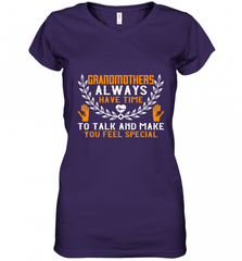 Grandmothers always have time Women's V-Neck T-Shirt Women's V-Neck T-Shirt - HHHstores