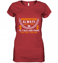 Grandmothers always have time Women's V-Neck T-Shirt Women's V-Neck T-Shirt - HHHstores