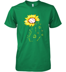 Baseball Proud Sunflower Men's Premium T-Shirt